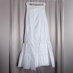 David's Bridal White A-Line Petticoat Slip Skirt